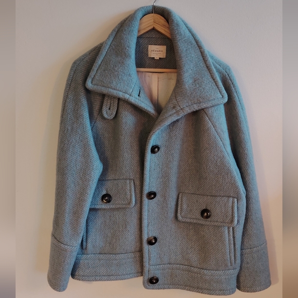 Sezane Léo Wool Short Coat - Picture 4 of 12